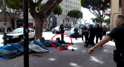 Man shot by police in central Los Angeles, America - 02 Mar 2015