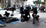Man shot by police in central Los Angeles, America - 02 Mar 2015