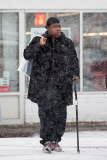 *EXCLUSIVE* Tracy Morgan Braves a Snow Storm
