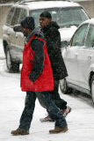*EXCLUSIVE* Tracy Morgan Braves a Snow Storm