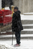 *EXCLUSIVE* Tracy Morgan Braves a Snow Storm