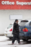 *EXCLUSIVE* Tracy Morgan Braves a Snow Storm