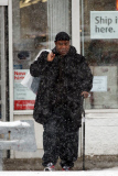 *EXCLUSIVE* Tracy Morgan Braves a Snow Storm
