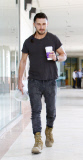 SHIA LABEOUF STOPS FOR LUNCH IN STUDIO CITY