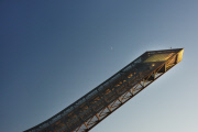 Spend the Night on Top of Scandinavia's Most Famous Ski Jump using Airbnb, Holmenkollen, Norway, Mar 2015