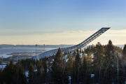 Spend the Night on Top of Scandinavia's Most Famous Ski Jump using Airbnb, Holmenkollen, Norway, Mar 2015