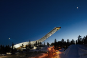 Spend the Night on Top of Scandinavia's Most Famous Ski Jump using Airbnb, Holmenkollen, Norway, Mar 2015