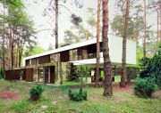 The Mirror House, near Warsaw, Poland - Mar 2015