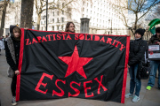 London: Protest in Whitehall against state visit of Mexican president Enrique PeÃ±a Nieto