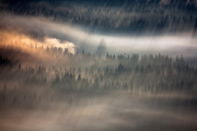 Photographer captures beautiful images of sunrays in Beskidy Mountains, Poland, Feb 2015