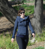 Zooey Deschanel Keeps a Fit Baby Bump at the Park with Fiance Jacob Pechenik