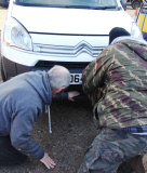 Deer cheats death after getting hit by car and riding for 30 minutes wedged in engine, Norwich, Norfolk, Britain - 04 Mar 2015