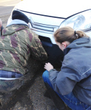 Deer cheats death after getting hit by car and riding for 30 minutes wedged in engine, Norwich, Norfolk, Britain - 04 Mar 2015
