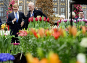 König Willem Alexander eröffnet die Lentetuin Breezand Gartenschau