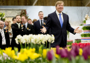 König Willem Alexander eröffnet die Lentetuin Breezand Gartenschau