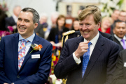 König Willem Alexander eröffnet die Lentetuin Breezand Gartenschau