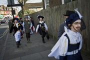 Jewish festival of Purim in Stamford Hill, London