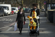 Jewish festival of Purim in Stamford Hill, London
