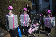 Jewish festival of Purim in Stamford Hill, London