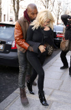 Kim Kardashian and Kanye West out and about, Paris, France - 06 Mar 2015