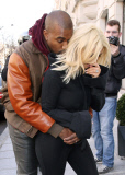 Kim Kardashian and Kanye West out and about, Paris, France - 06 Mar 2015