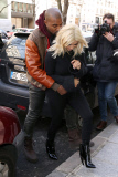 Kim Kardashian and Kanye West out and about, Paris, France - 06 Mar 2015