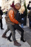 Kim Kardashian and Kanye West out and about, Paris, France - 06 Mar 2015