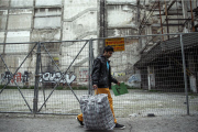 Migrants set free from the Amygdaleza detention centre, Athens, Greece - 05 Mar 2015