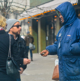 Charlie Day & Mary Elizabeth Ellis Catch A Cab In NYC 