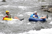 *EXCLUSIVE* Sharon Stone and friends go Tubing in Costa Rica**NO WEB, MUST CALL FOR PRICING** 