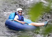 *EXCLUSIVE* Sharon Stone and friends go Tubing in Costa Rica**NO WEB, MUST CALL FOR PRICING** 