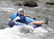 *EXCLUSIVE* Sharon Stone and friends go Tubing in Costa Rica**NO WEB, MUST CALL FOR PRICING** 