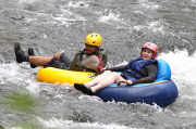 *EXCLUSIVE* Sharon Stone and friends go Tubing in Costa Rica**NO WEB, MUST CALL FOR PRICING** 