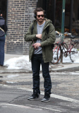 Jake Gyllenhaal Waiting For a Taxi in Soho