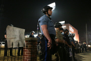 Officers shot outside Ferguson Police Station