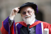 Sir Terry Pratchett receives honorary doctorate for services to literature from the University of Winchester, Britain - 23 Oct 2009