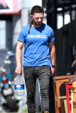 *EXCLUSIVE* Shia LaBeouf doesn't need Workout Clothes