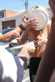 Silly Suzanne Somers gets a pie in the face