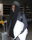 Will.i.am arrives at LAX looking sleepy