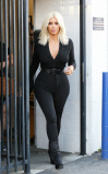 Kim Kardashian leaving the studio