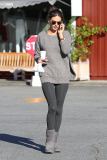 *EXCLUSIVE* Alessandra Ambrosio goes for a solo coffee run