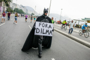 Anti government protest on Copacabana Beach, Rio de Janeiro, Brazil - 15 Mar 2015