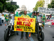 Anti government protest on Copacabana Beach, Rio de Janeiro, Brazil - 15 Mar 2015