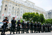 Anti government protest on Copacabana Beach, Rio de Janeiro, Brazil - 15 Mar 2015