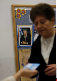 Haifa An Israeli woman casts her ballot at a polling station  in the northern city