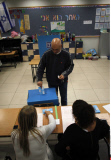 Haifa An Israeli woman casts her ballot at a polling station  in the northern city