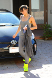 *EXCLUSIVE* Michelle Rodriguez works up a sweat at the gym
