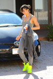 *EXCLUSIVE* Michelle Rodriguez works up a sweat at the gym