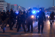 Blockupy Proteste anlässlich der EZB Eröffnung in Frankfurt
