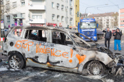Blockupy Proteste anlässlich der EZB Eröffnung in Frankfurt